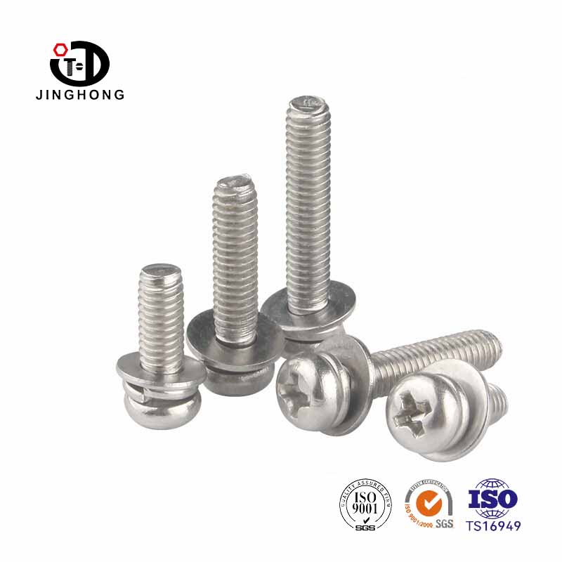 Phillips skru bolt dengan mesin basuh kacang