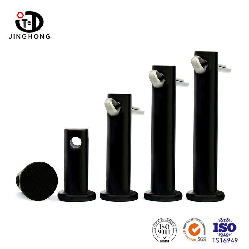 Pin clevis kepala rata hitam