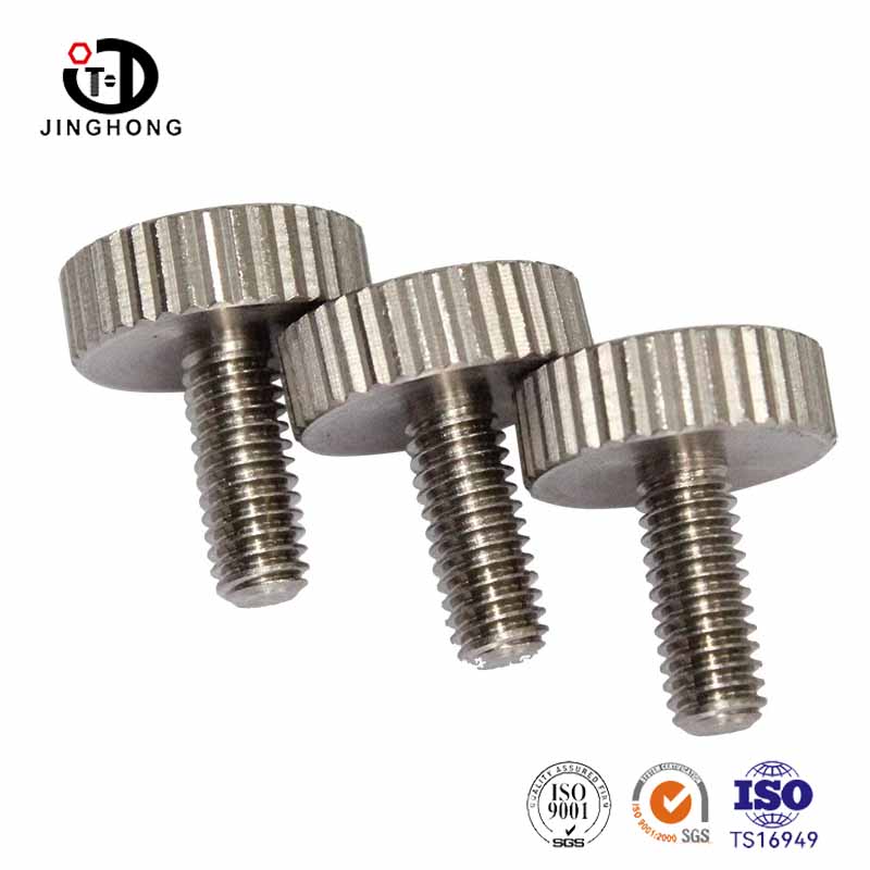 Skru kepala keju hiasan secara menegak knurled