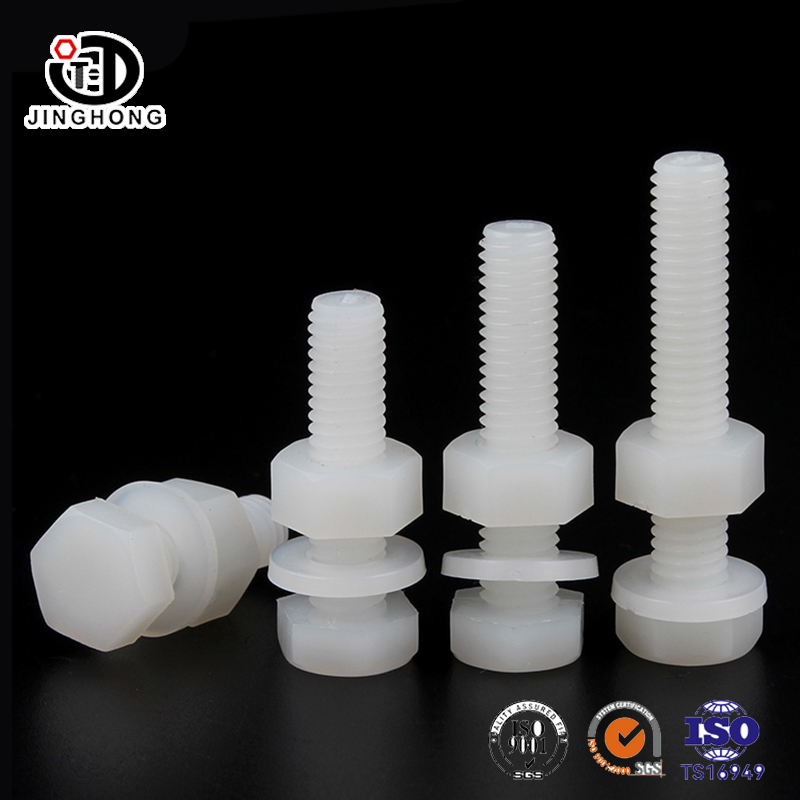 Nylon Hex Head Screw & Nut with Flat Washer Kit