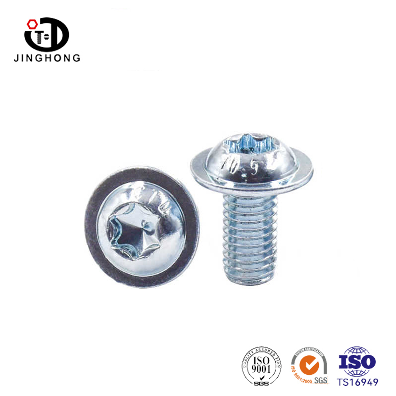 Kepala pan dengan bolt torx pad