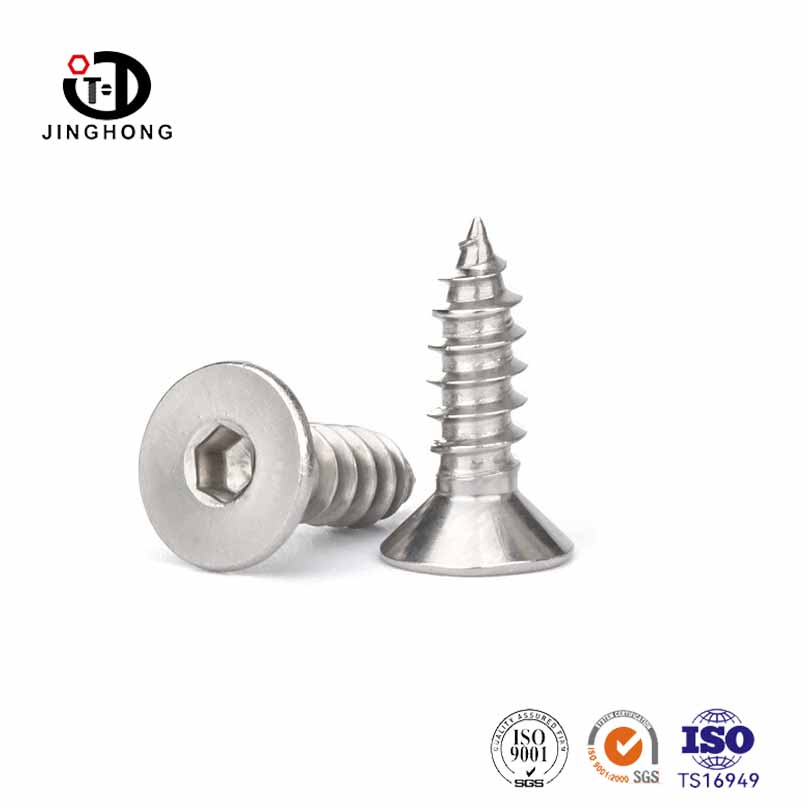 STAINLESS FLAT HEAD HEAX HEX SOCKET CAP SENDIRI Skru Tapping