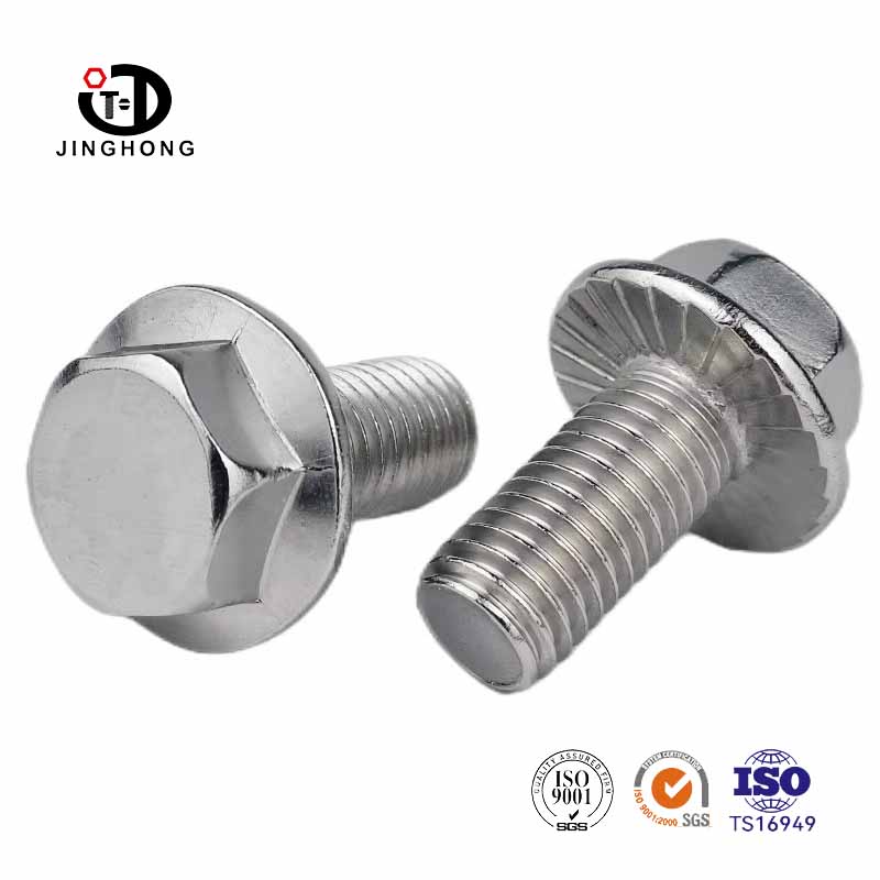 Bolt flange kepala heksagon keluli tahan karat