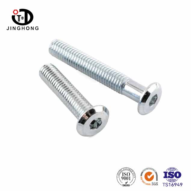 Zink bersalut Hexagon Flat Furniture Bolt